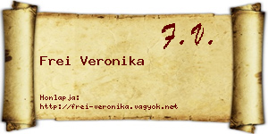 Frei Veronika névjegykártya